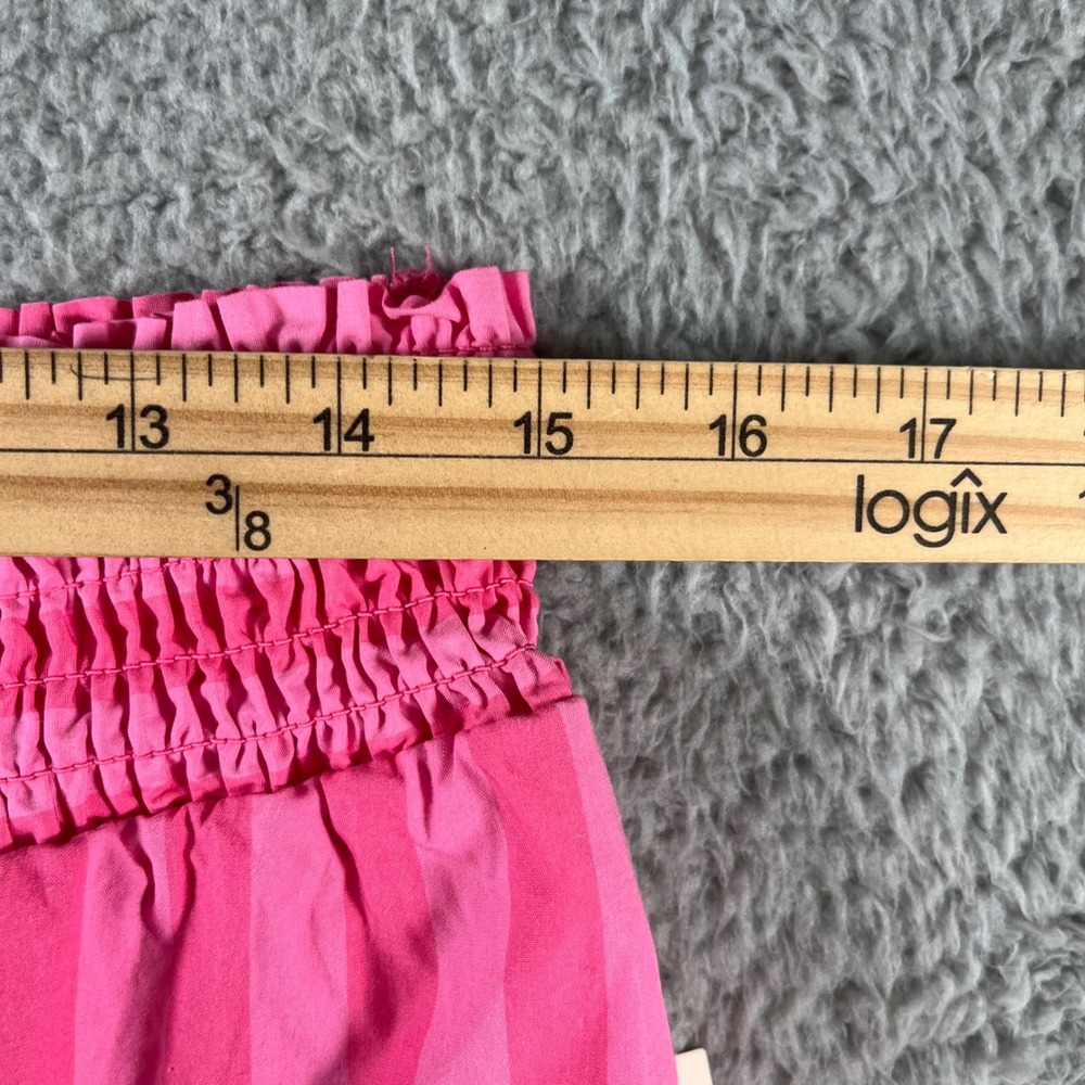 A New Day Womens Pink Striped Smocked Waist Shorts Size Medium NWT - Picture 5 of 12